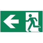 Pictogram noodverlichting MacBright C man pijl Links